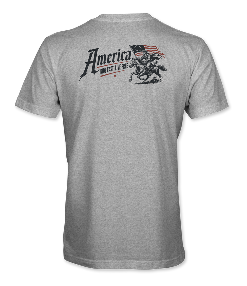 America Ride Fast Live Free T-Shirt