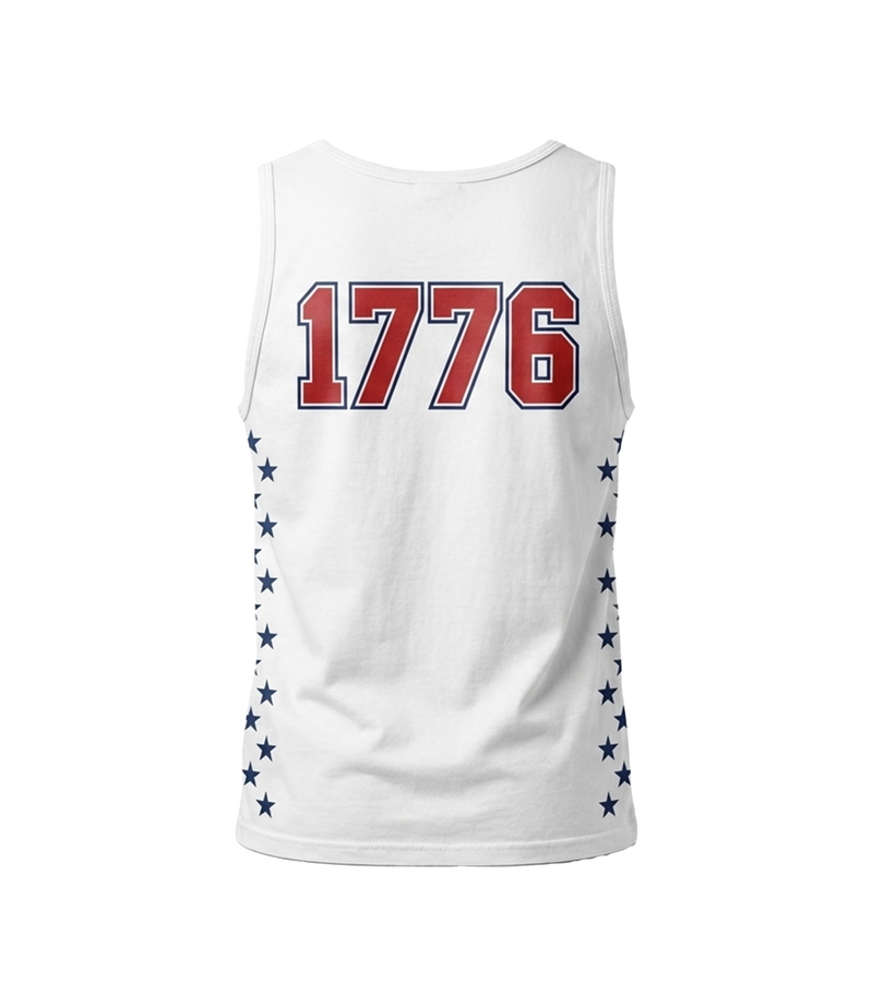 The Alex Jones Store - white 1776 Stars Tank Top - back