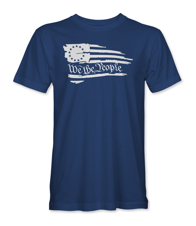 We The People T-Shirt - Royal Blue - front