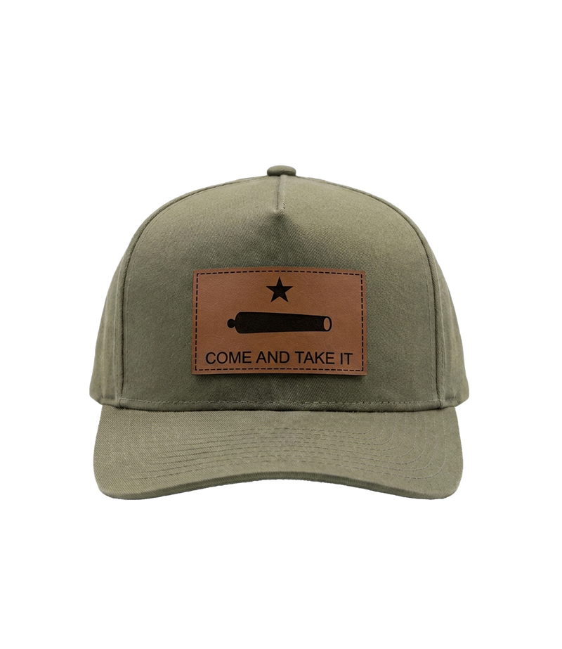 Come And Take It Leather Patch Hat