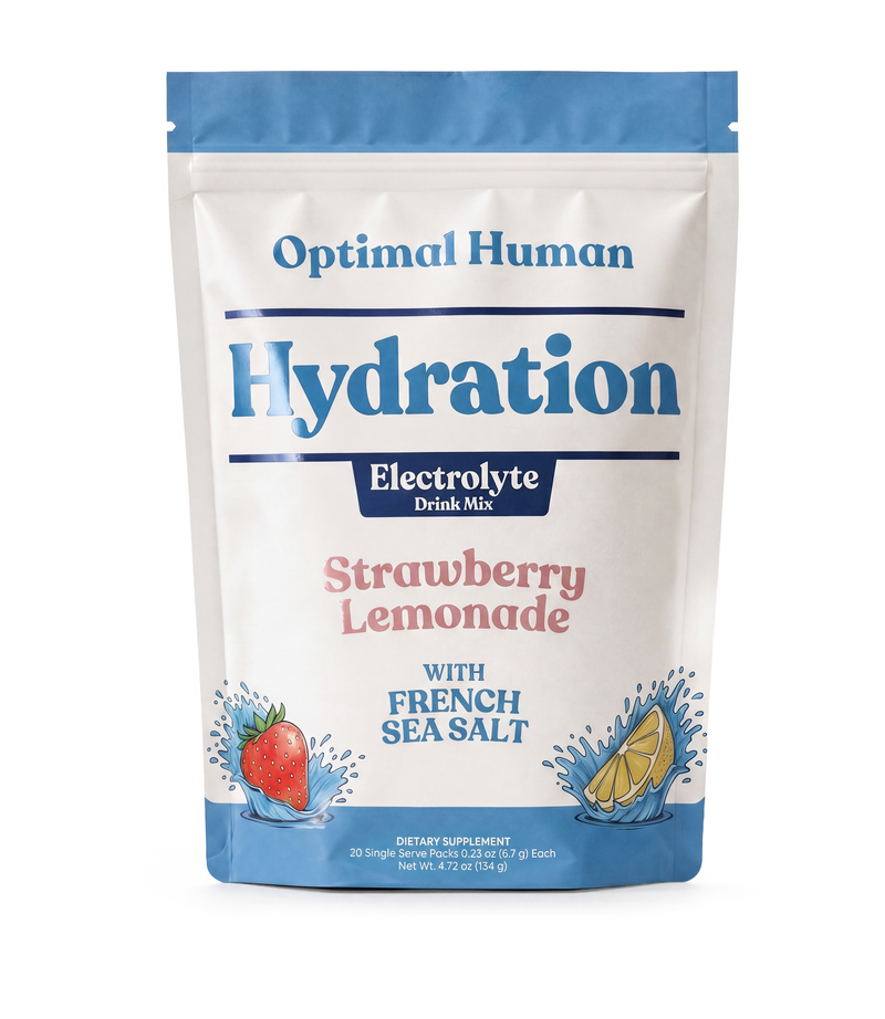 Optimal Human Hydration Drink Mix with French Sea Salt