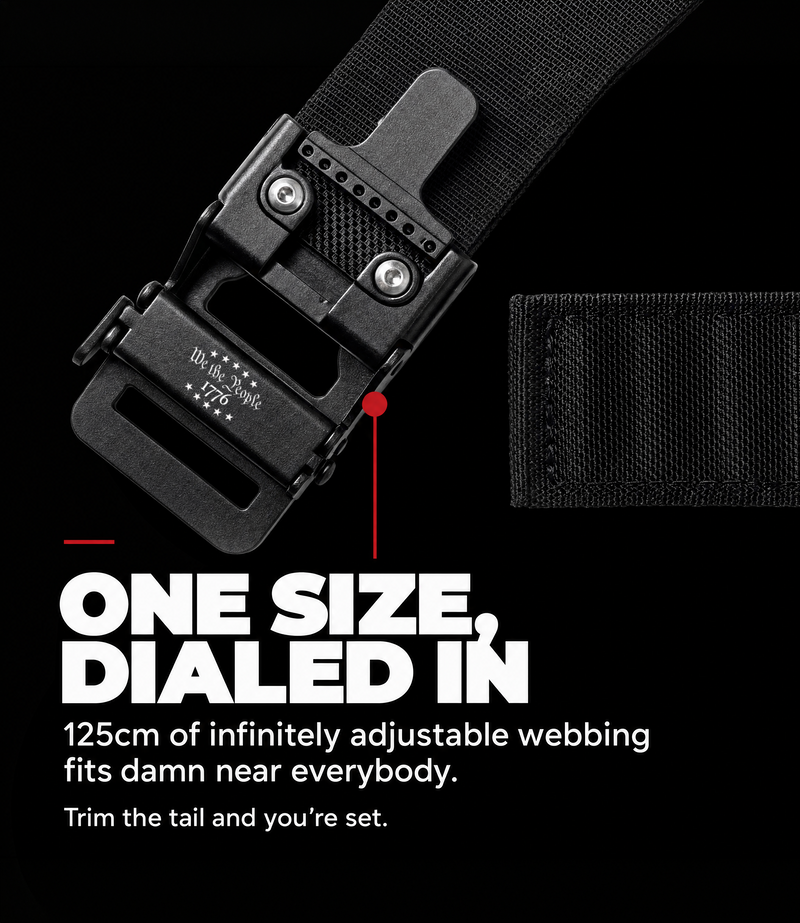 Premium Nylon Tactical Belt - 1776 Edition