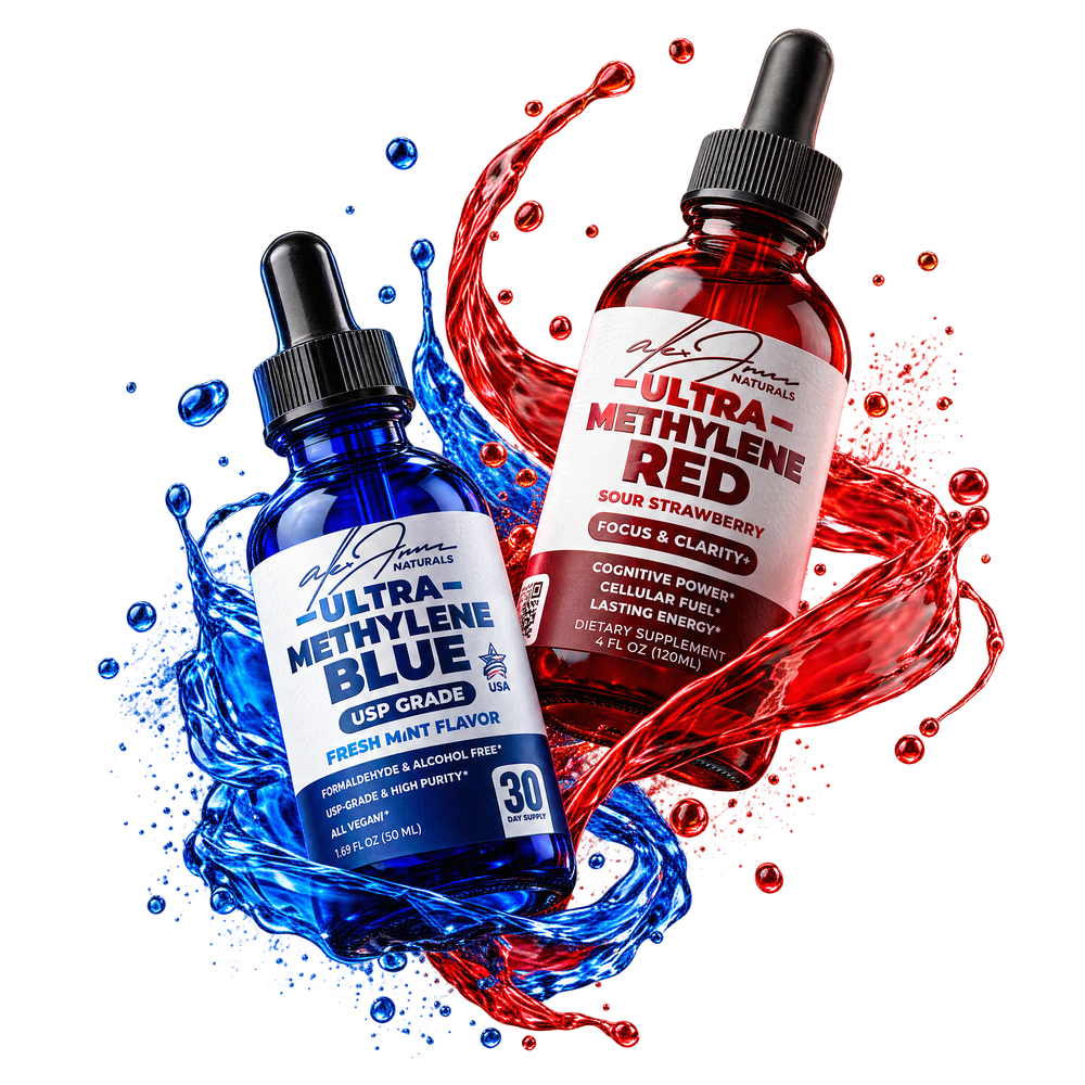 Ultra Methylene Blue dropper bottle close-up