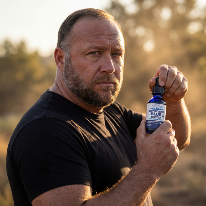 Verified customer holding Ultra Methylene Blue