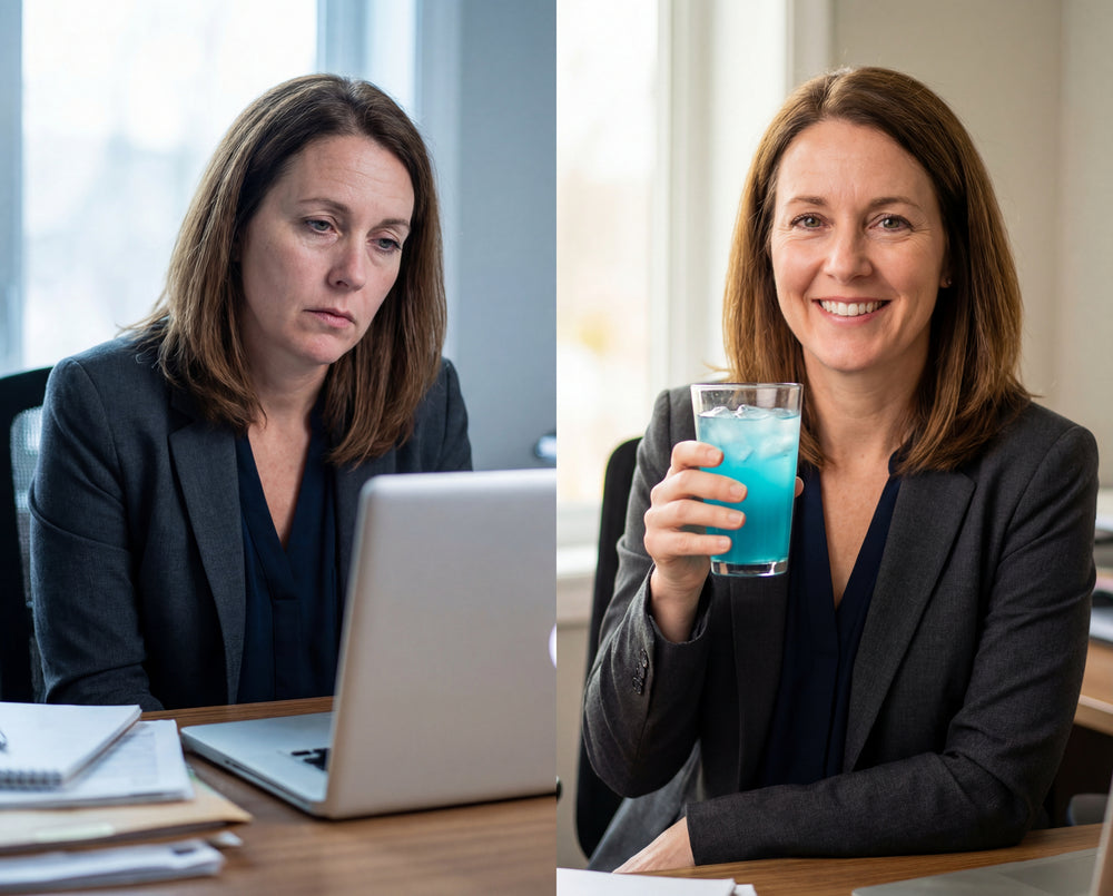 Before and after: woman's cognitive clarity transformation