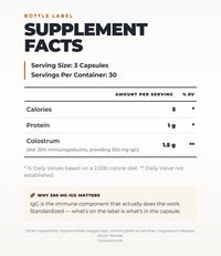 Bovine Colostrum+ Capsules (30 Servings)