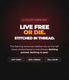 Live Free Or Die Full-Zip Fleece Vest - Live Free Or Die, stitched in thread