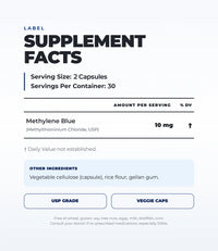 Ultra Methylene Blue Capsules (60 Capsules) (30 Servings)