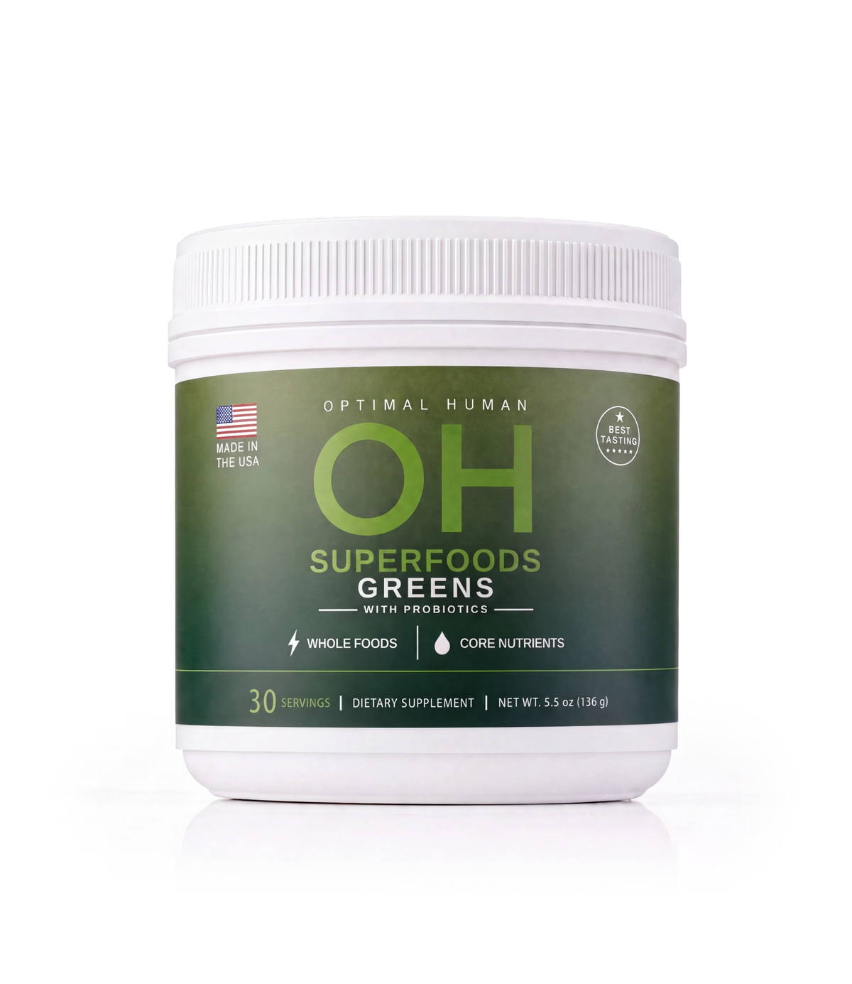 Optimal Human - Superfood Greens (5.5 oz) (30 Servings)