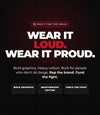 The AJ Store tees — Wear It Loud, Wear It Proud