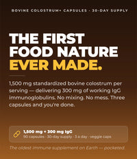 Bovine Colostrum+ Capsules (30 Servings)