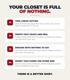 Your closet is full of nothing