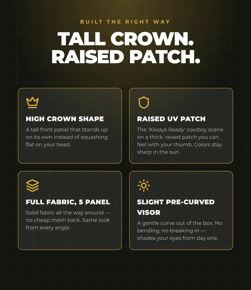 Always Ready Leather Patch Hat