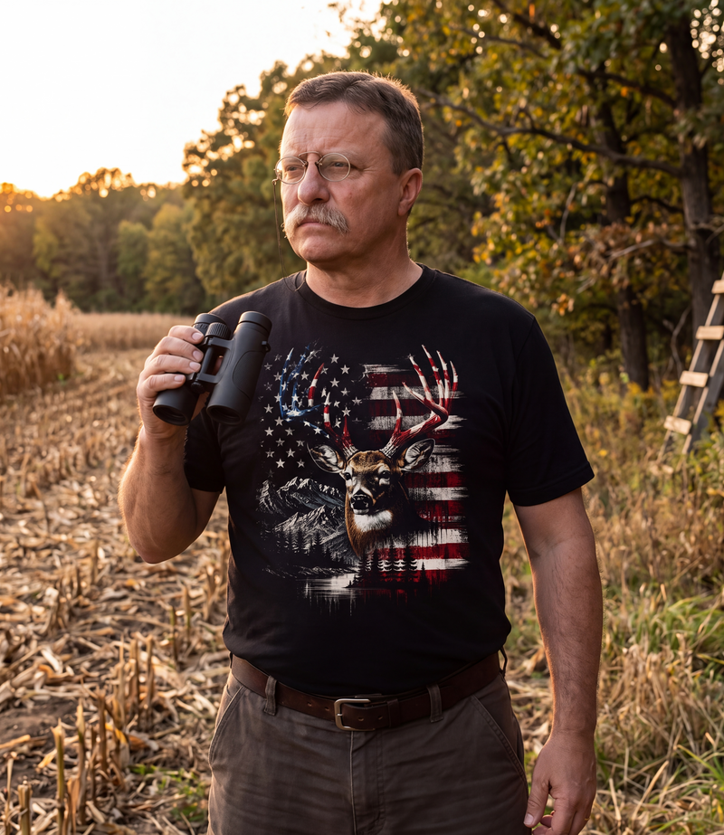 Whitetail Flag T-Shirt