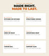 Made right. Made to last.