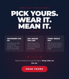 Pick yours, wear it, mean it