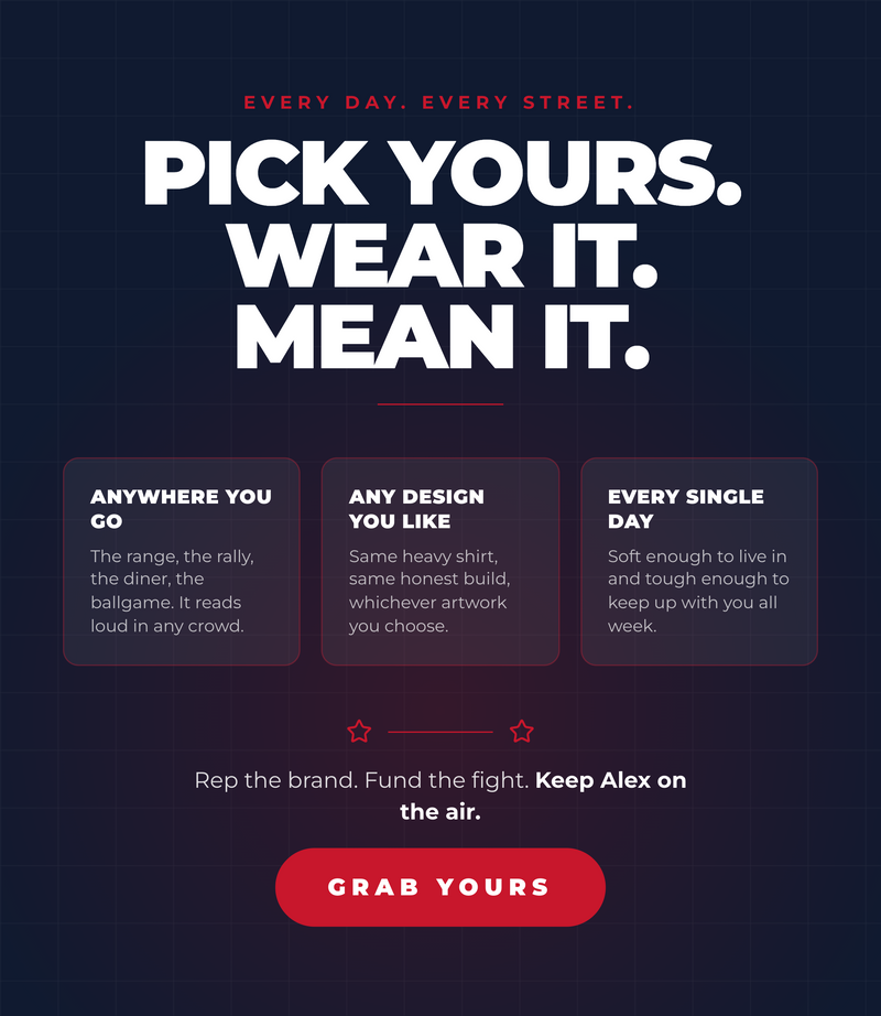 Pick yours, wear it, mean it