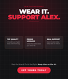 Wear it. Support Alex.