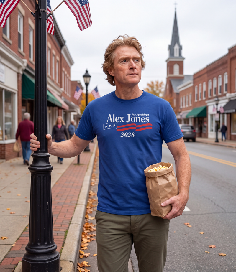 Alex Jones For President 2028 T-Shirt