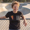 Amelia Earhart wearing the Pizza Gate t-shirt in black