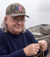 Betsy Ross Duck Embroidered Camo Trucker Hat
