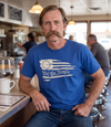We The People T-Shirt - Royal Blue - worn