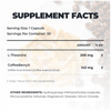 Alex Jones Naturals - Ultimate Energy - Natural Caffeine & L-Theanine (30 Capsules) (30 Servings) — Ultimate Energy supplement facts panel: 200mg L-theanine, 143mg CoffeeBerry coffee fruit extract, 30 servings per container