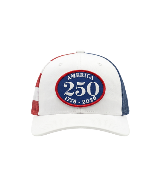 America 250 1776-2026 Patch Trucker Hat