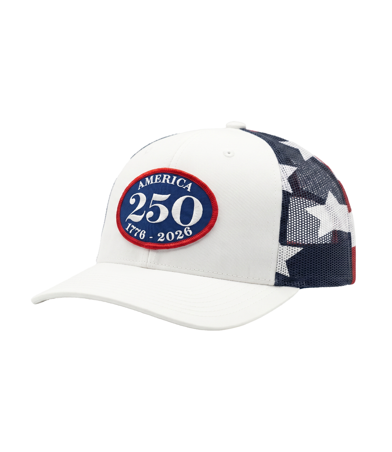 America 250 1776-2026 Patch Trucker Hat