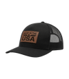 Made In The USA Eagle Leather Patch Trucker Hat