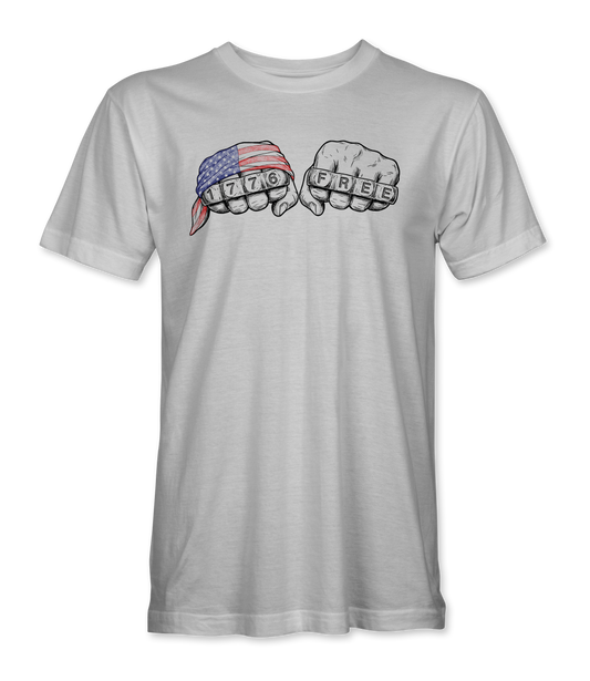 1776 Free Fists Patriotic T-Shirt