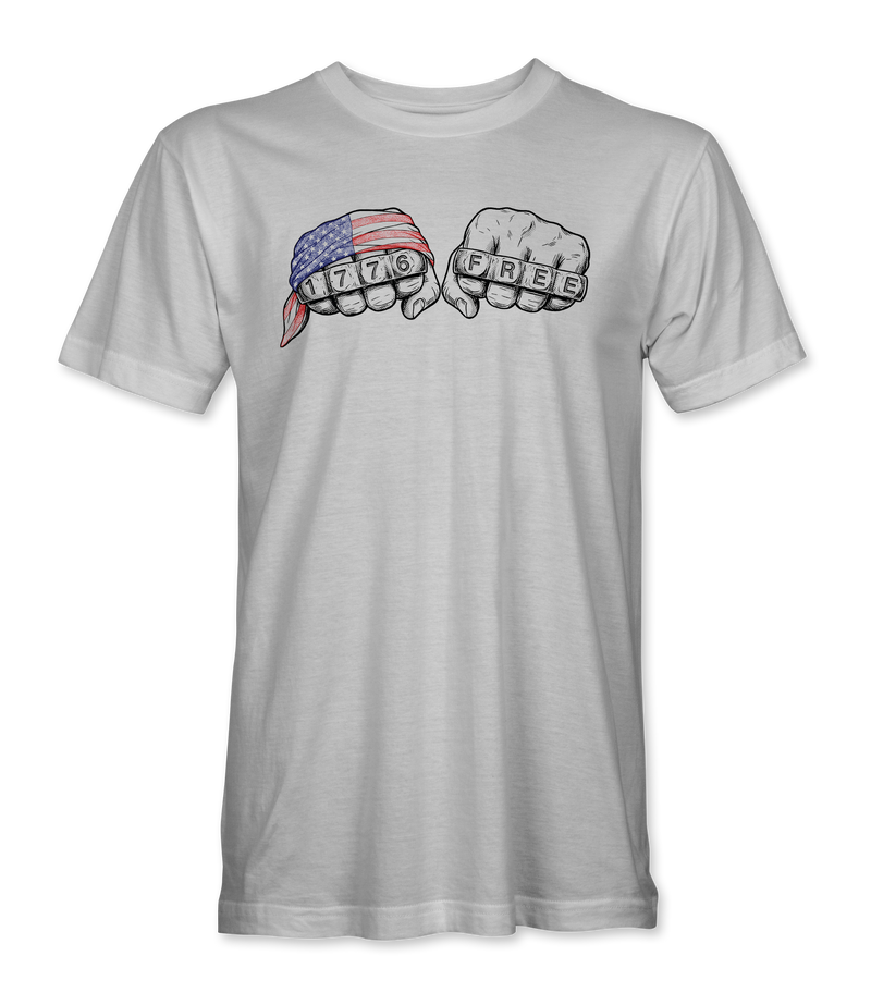 1776 Free Fists Patriotic T-Shirt