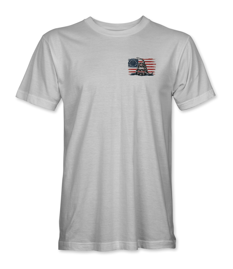 Destroying Tyranny Since 1776 Betsy Ross Snake T-Shirt