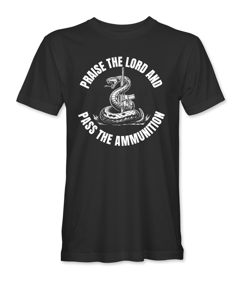 Praise The Lord And Pass The Ammunition Snake T-Shirt