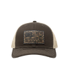 The Alex Jones Store - Betsy Ross Camo Flag Leather Patch Trucker Hat - front
