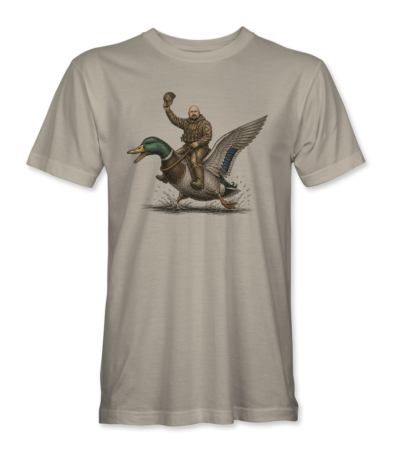 The Alex Jones Store - sand Duckboy Jones T-Shirt - front