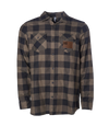 The Alex Jones Store - Betsy Ross Leather Patch Flannel Shirt - front