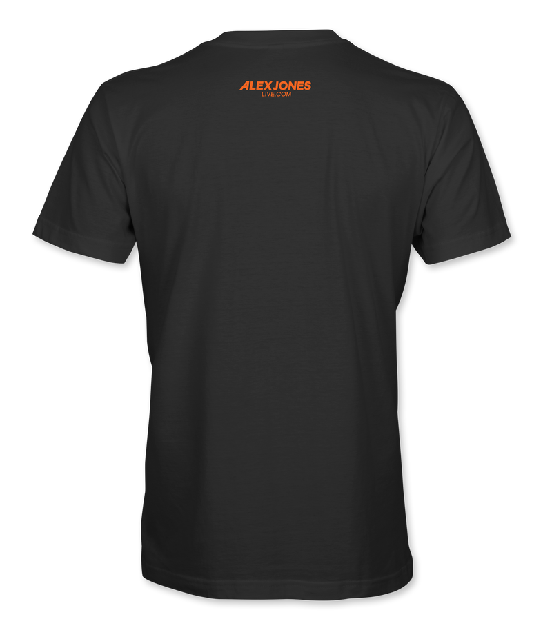 The Alex Jones Store - black Alex Jones Was Right Pumpkin T-Shirt - back