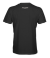 The Alex Jones Store - Back of black Lord Make Me Fast And Accurate t-shirt with Alex Jones Live logo