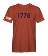 The Alex Jones Store - heather orange 1776 Distressed T-Shirt - front