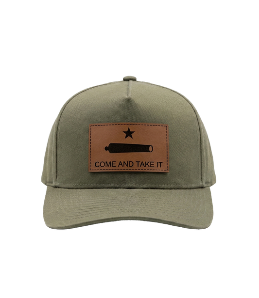 Come And Take It Leather Patch Hat