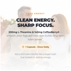 Alex Jones Naturals - Ultimate Energy - Natural Caffeine & L-Theanine (30 Capsules) (30 Servings) — Ultimate Energy 'Clean Energy. Sharp Focus.' graphic with 200mg L-theanine and 143mg CoffeeBerry, 1 capsule once daily