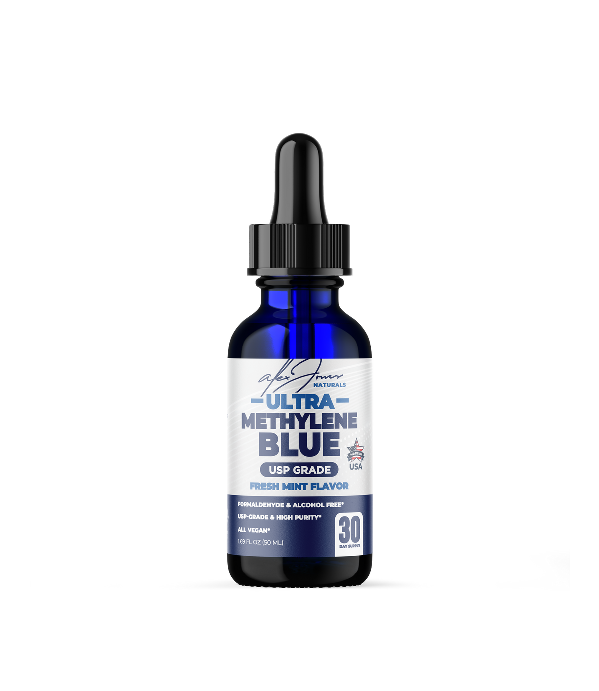 Ultra Methylene Blue - Fresh Mint Flavor (50mL) (30 Servings).