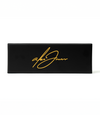 The Alex Jones Store - Premium black gift box with gold Alex Jones signature script - Alex Jones Micarta Handle Blade collector packaging