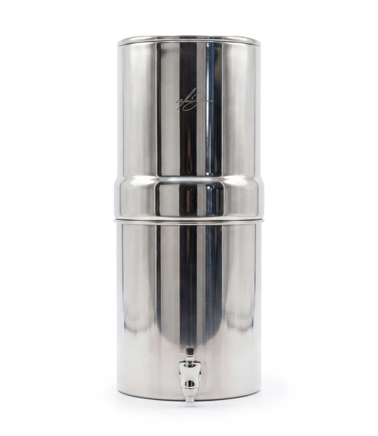 Dual Carbon Platinum Gravity-Fed Water Filter System