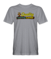The Alex Jones Store - Heather grey Quality Learing Center t-shirt with retro PBS-style logo featuring treehouse and colorful text design