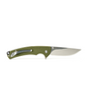 The Alex Jones Store - Reverse side of Alex Jones Quick Release Blade open, OD green G10 handle with stainless deep-carry pocket clip