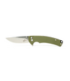 The Alex Jones Store - Alex Jones Quick Release folding blade with OD green G10 handle, stone-washed drop-point steel blade and AJ signature etching