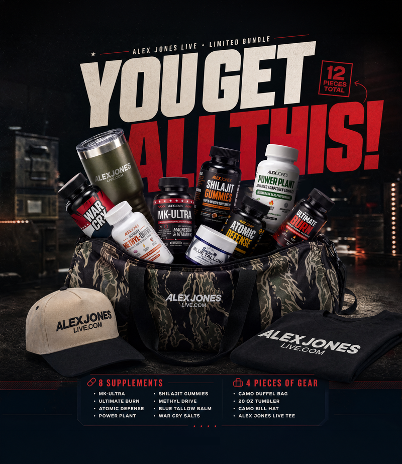 Alex Jones Live Field Bag Bundle