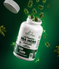 Ultimate Sea Moss Gummies With Bladderwrack & Burdock Root (Apple Cinnamon) (60 Gummies) (30 Servings)